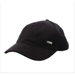Steve Madden Women’s Black Knit Herringbone Baseball Cap New